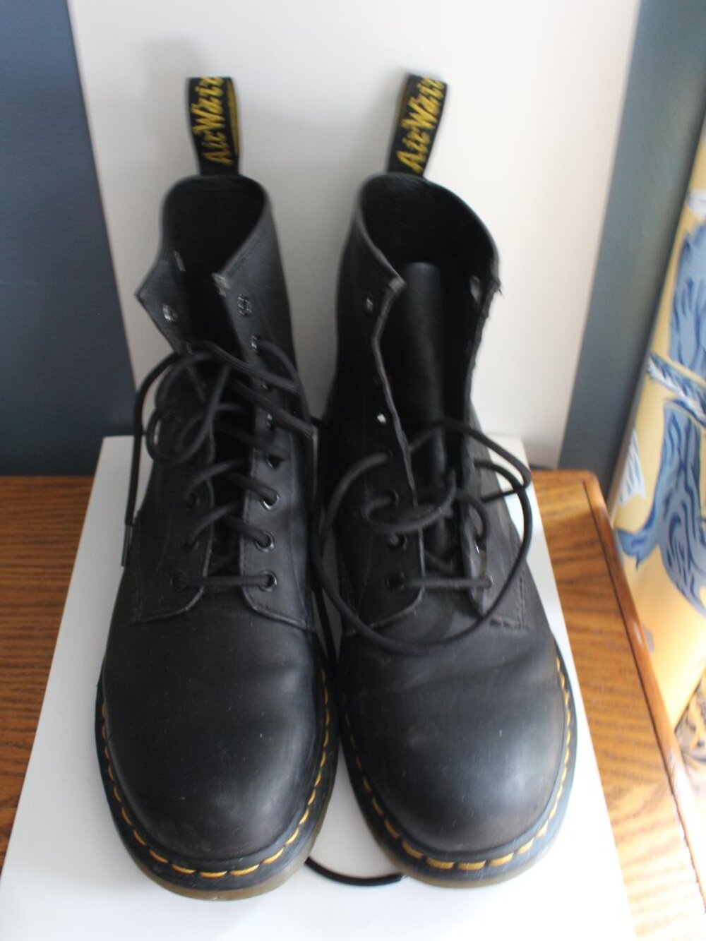 Size 11 Dr. Marten 1450 Boots Soft Matte Leather 8 Eyelet